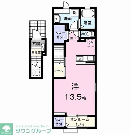 ヒルズ山王林の物件間取画像